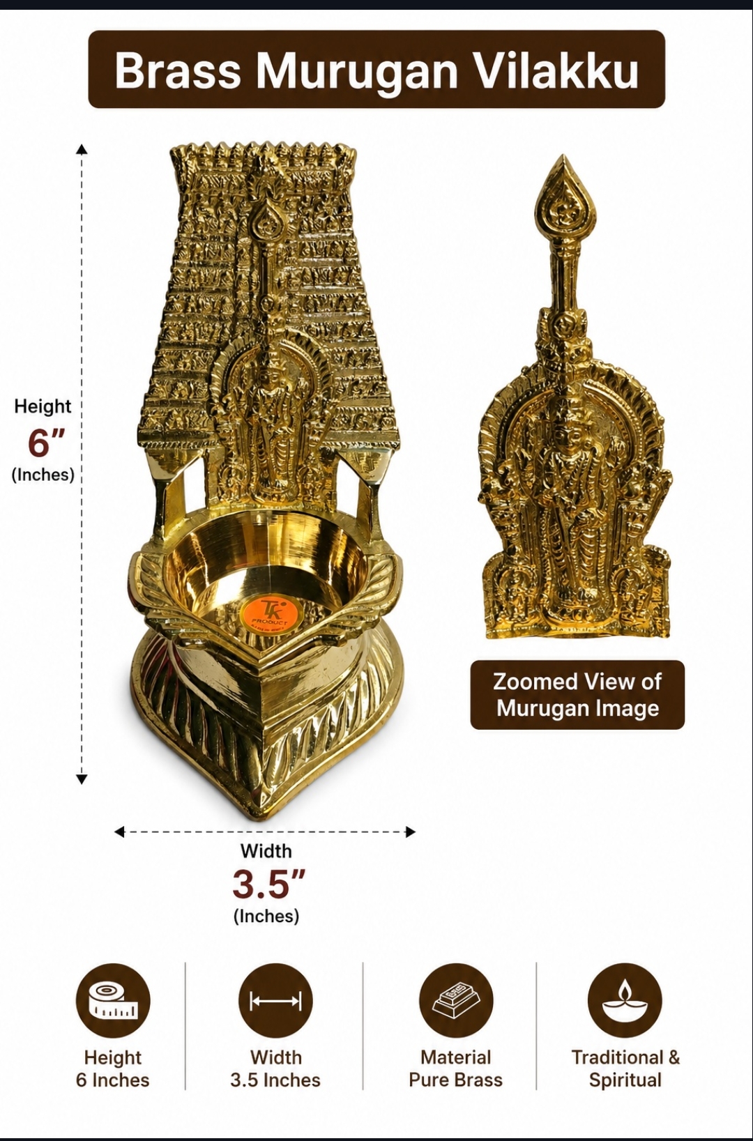 Arulmigu Murugan Vel Gopuram Deepam